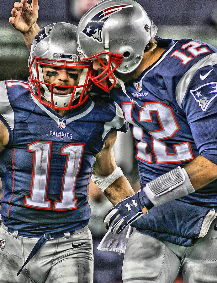 692x900 Tom Brady Art 1 Painting By Joe Hamilton - New England Patriots Painting