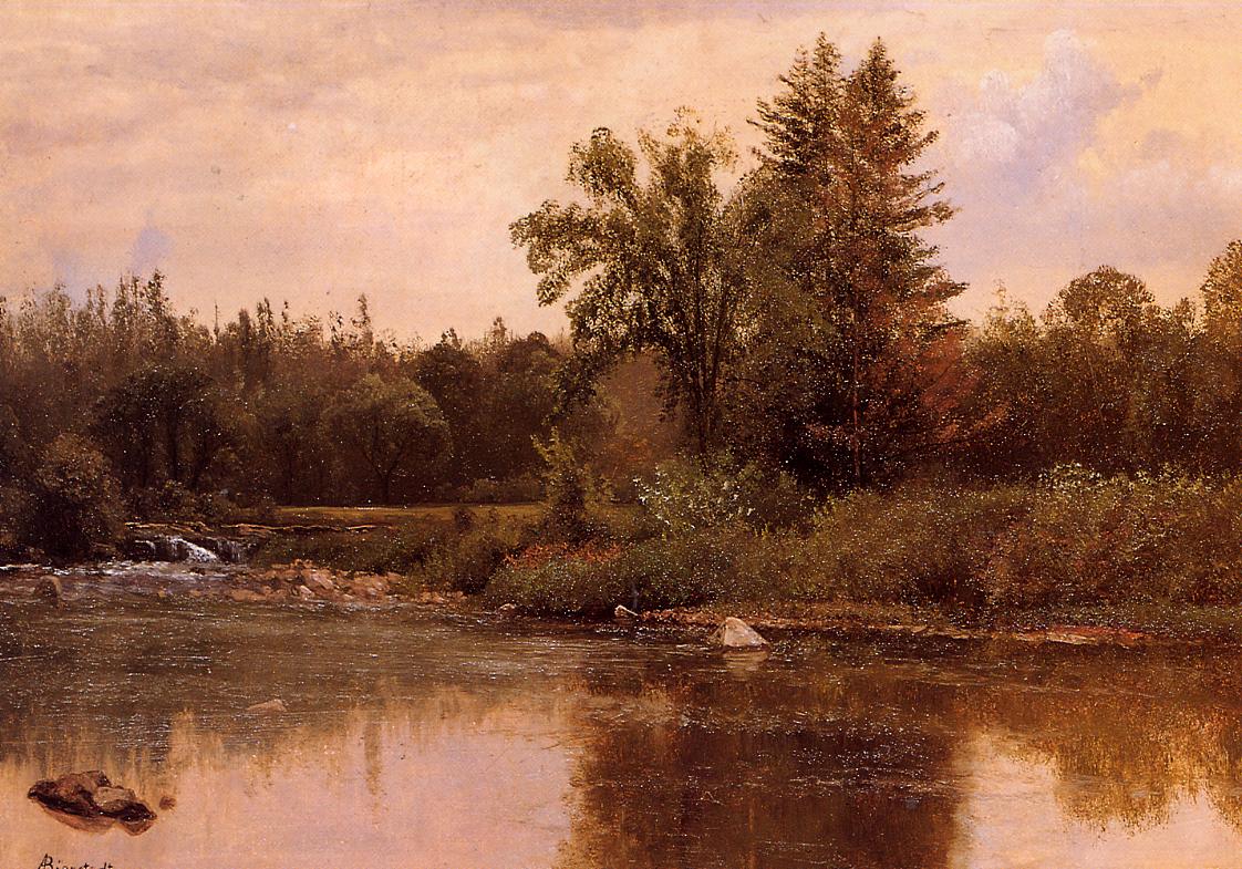 1122x785 Landscape New Hampshire 1857 1859 Painting Albert Bierstadt Oil - New Hampshire Painting