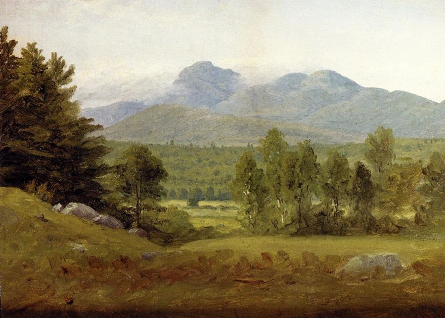 900x644 Sanford Robinson Gifford Sketch Of Mount Chocorua, New Hampshire - New Hampshire Painting