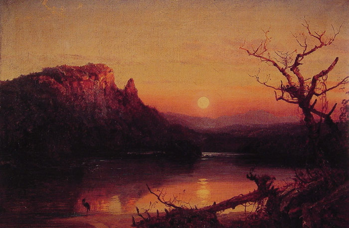 700x457 Sunset, Eagle Cliff, New Hampshire, 1867 - New Hampshire Painting