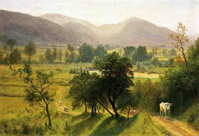 800x547 Albert Bierstadt Conway Valley, New Hampshire Painting Best - New Hampshire Painting