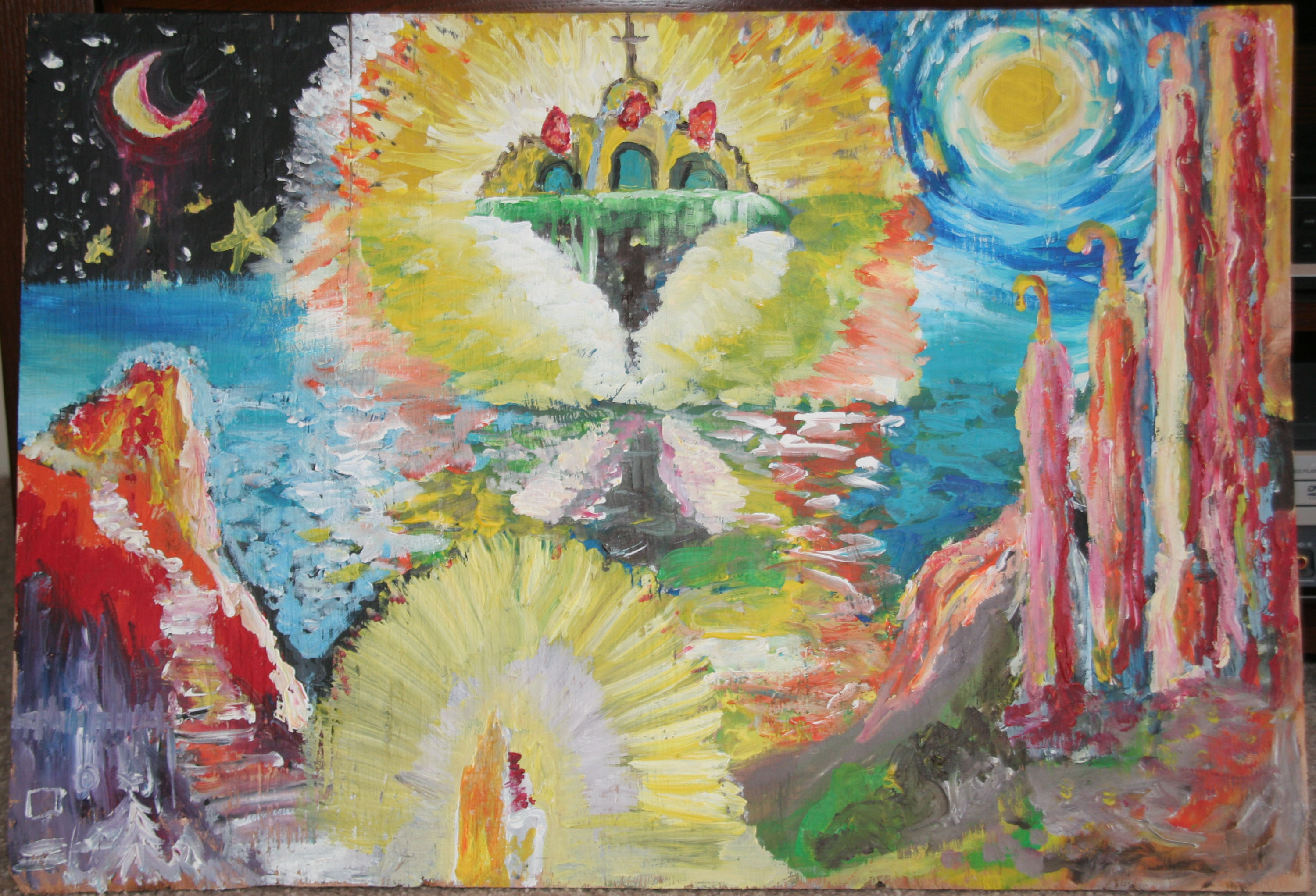 3000x2044 The New Jerusalem Sketch - New Jerusalem Painting