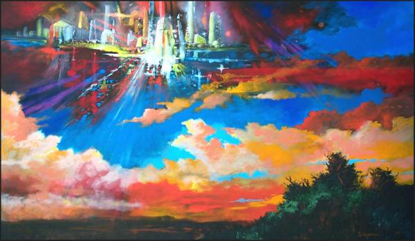 600x349 Descent Of New Jerusalem Patricia Wagner Bread For The Bride - New Jerusalem Painting