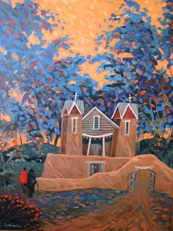 340x453 Image Result For Rick Young New Mexico Landscape Church - New Mexico Artists Painting