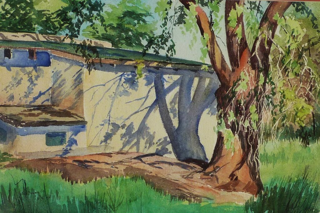 1024x681 Southwestern American Art Watercolor Painting By New Mexico Artist - New Mexico Artists Painting