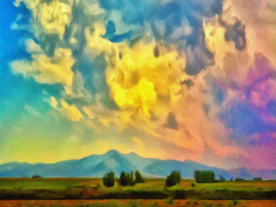 900x675 New Mexico Dawn Painting By Dominic Piperata - New Mexico Painting