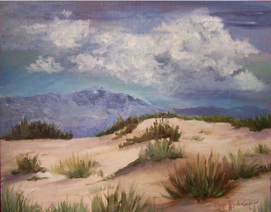 900x705 White Sands New Mexico Paintings Fine Art America - New Mexico Painting