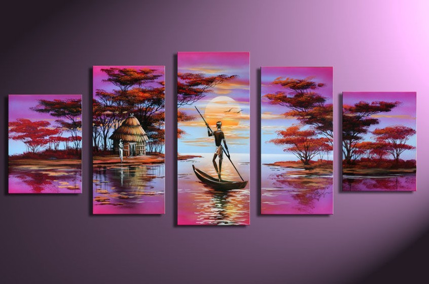 846x561 Modern Oil Paintings On Canvas Abstract Painting Set12079 - New Oil Painting
