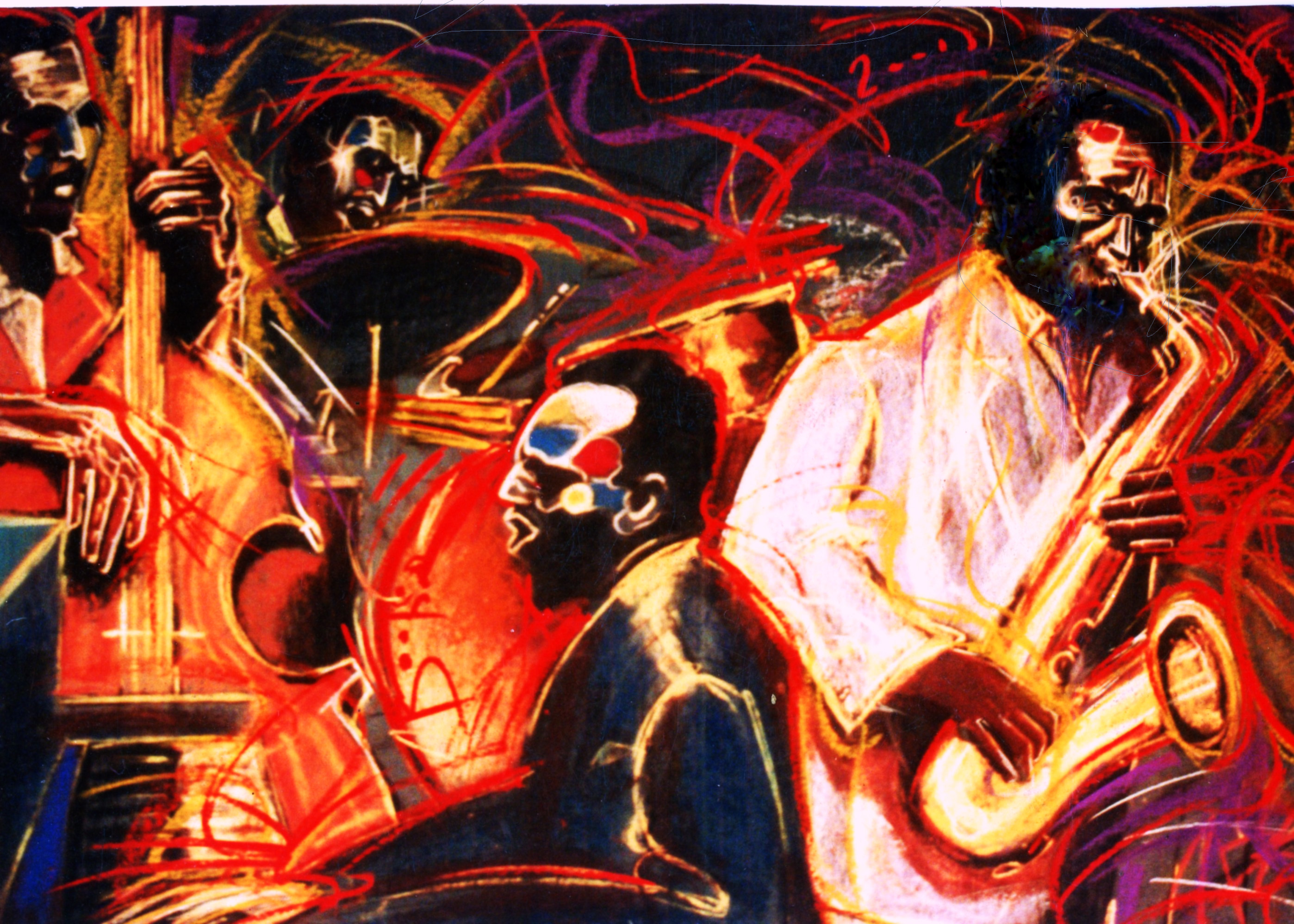 Jazz Band Painting at PaintingValley.com | Explore collection of Jazz ...