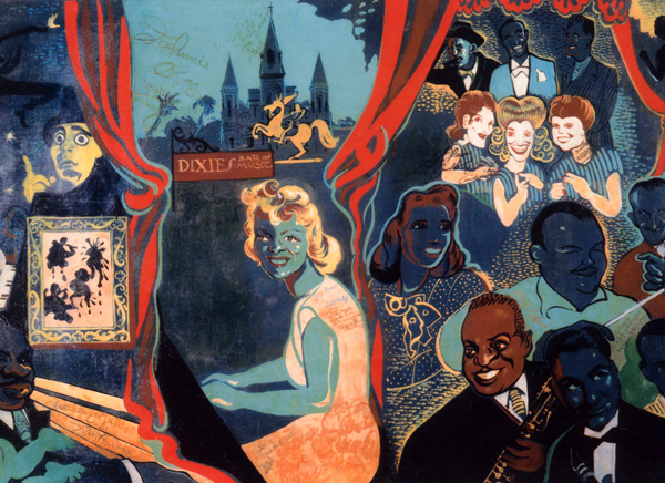 600x436 Jazz Mural - New Orleans Jazz Painting