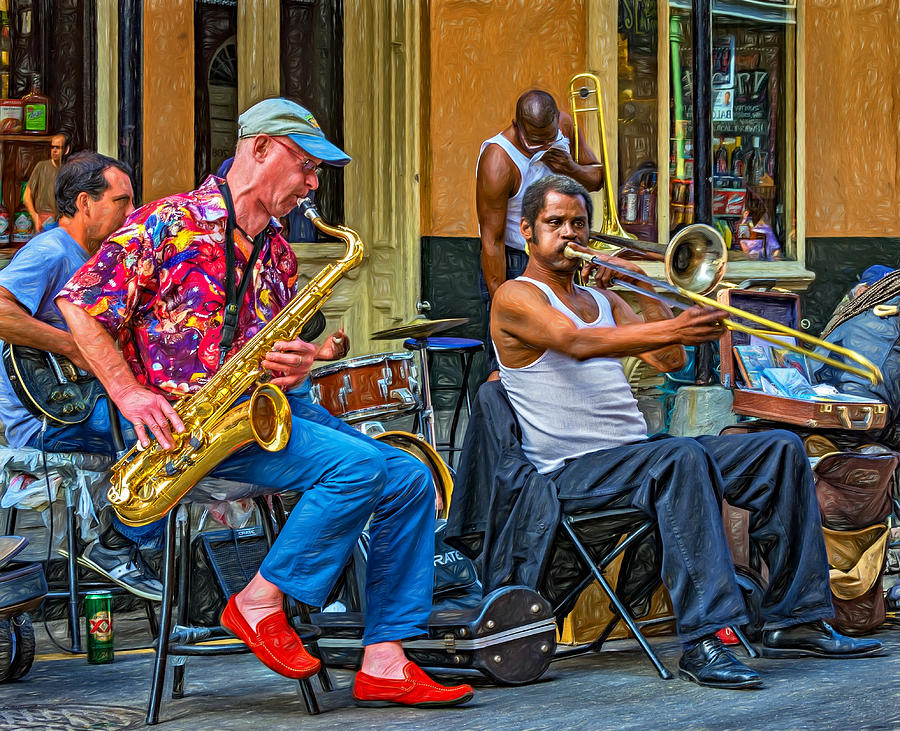 900x731 New Orleans Jazz - New Orleans Jazz Painting