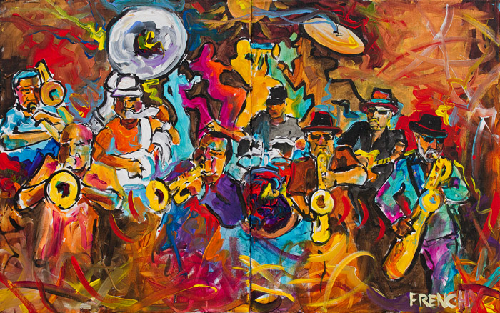 700x438 Jazz Fest 2012 Paintings Official Website Of Frenchy! - New Orleans Jazz Painting
