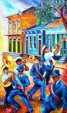 236x395 New Orleans Jazz Guy Painted On Cypress From A House That Was - New Orleans Music Painting