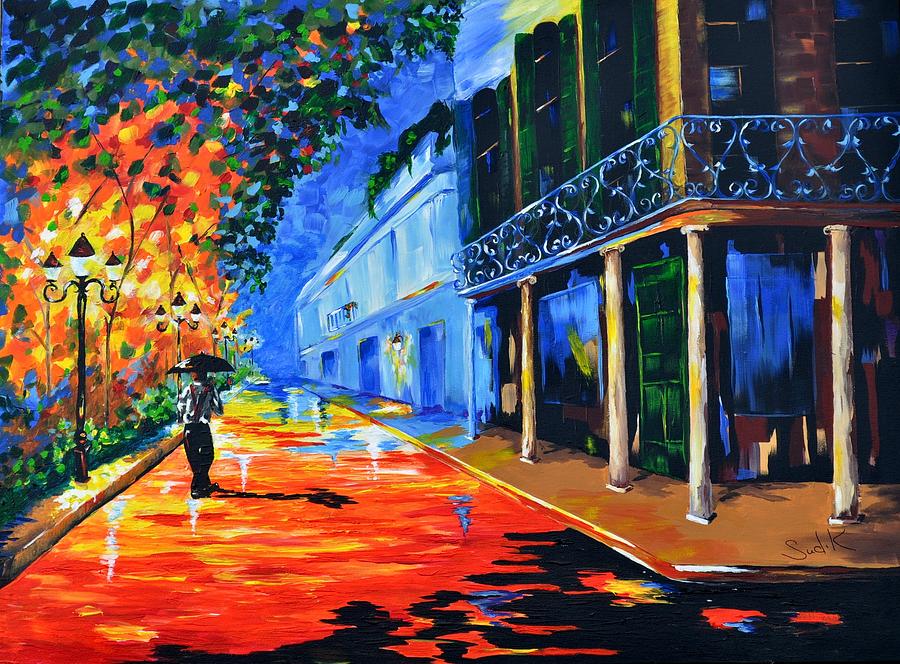 900x664 New Orleans Street Painting By Barbara Sudik - New Orleans Painting