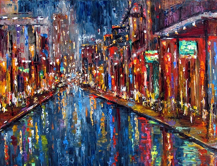 720x551 Cityscape Art Street Scene Painting New Orleans Painting By Debra - New Orleans Painting