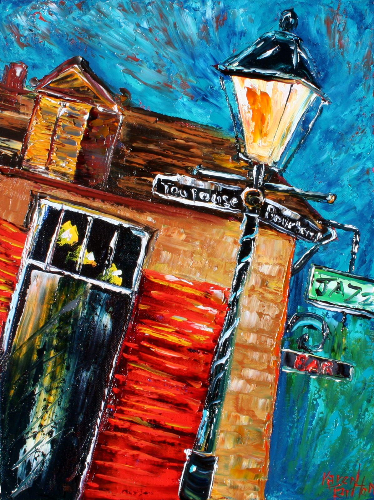 1196x1600 Karen Tarlton New Orleans Corner Detail - New Orleans Painting