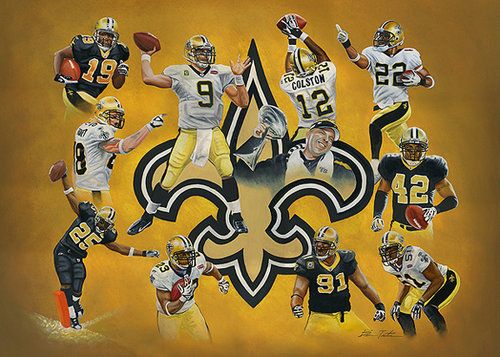 500x357 Lot Detail - New Orleans Saints Painting