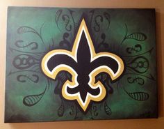 236x185 New Orleans Saints 18x24 Painting By Sonyasartsandcrafts On Etsy - New Orleans Saints Painting