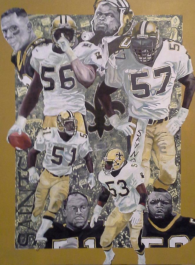 663x900 Dome Patrol Painting By Jason Turner - New Orleans Saints Painting