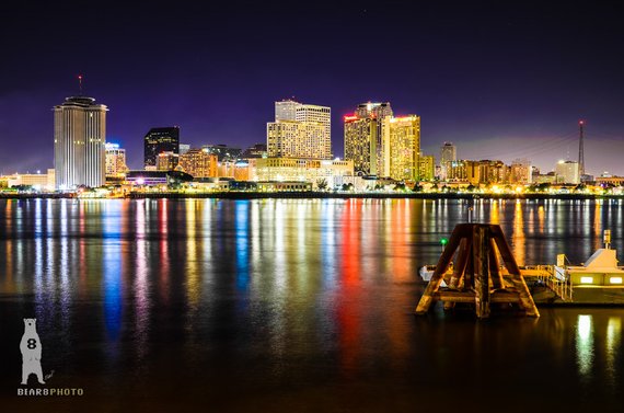 570x377 New Orleans Skyline New Orleans Art New Orleans Wall Decor - New Orleans Skyline Painting