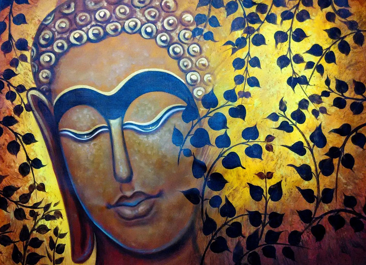 1280x926 Buy Buddha New Handmade Painting By Pallavi Jain. Code - New Painting