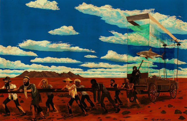 640x416 Reginald Williams Artwork New World Order Original Painting - New World Painting