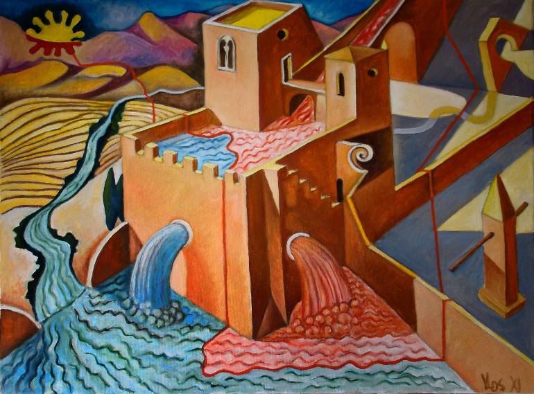 770x569 Saatchi Art The Brave New World Painting By Vittorio Losito - New World Painting