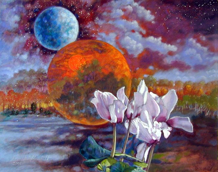 720x569 Cyclamen Over New World 180 2001 - New World Painting