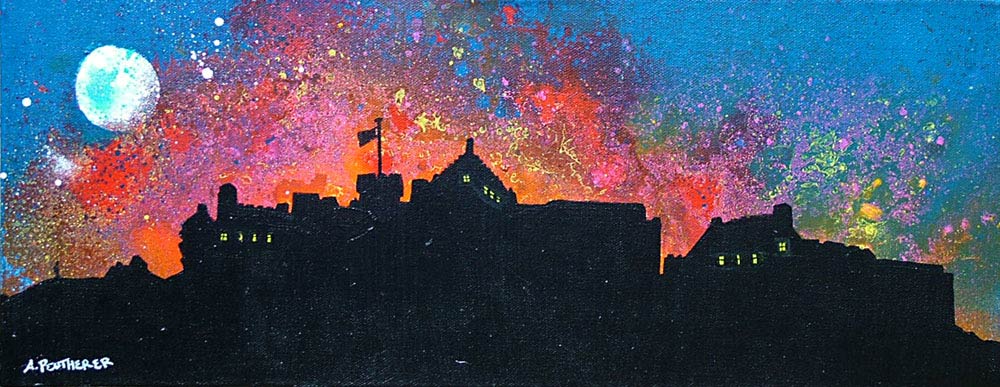 1000x387 Paintings Amp Prints Of Edinburgh - New Year Painting