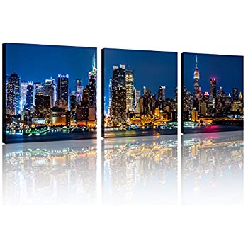 350x350 Qicai Wall Art Painting Beautiful New York City - New York Canvas Painting