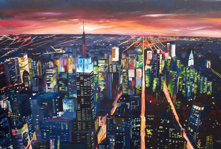770x520 Saatchi Art Empire State Building - New York City Painting