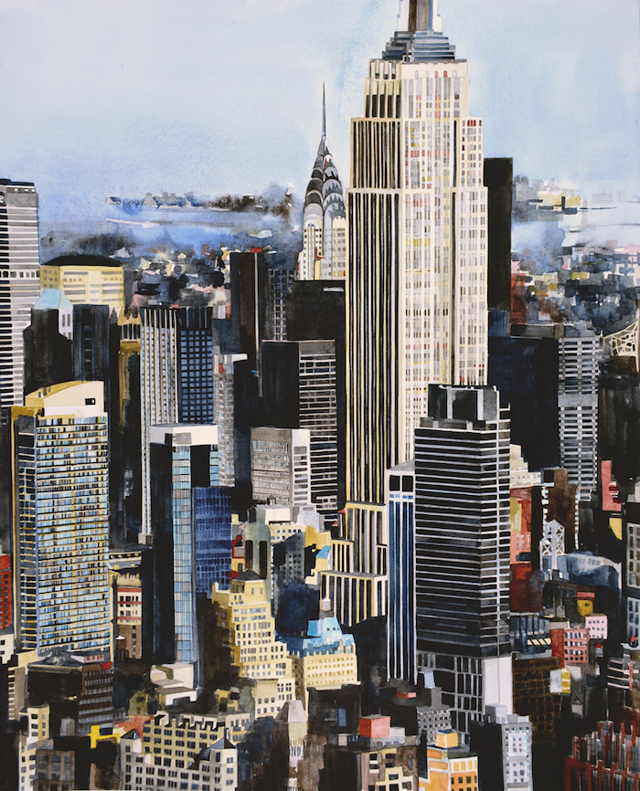 700x866 Artist Amy Park Explores The Architecture Of New York City Through - New York City Painting