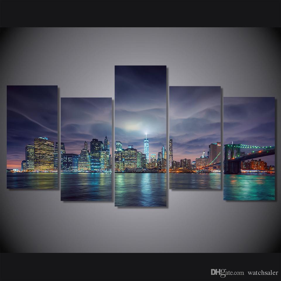 New York City Painting On Canvas at PaintingValley.com | Explore ...