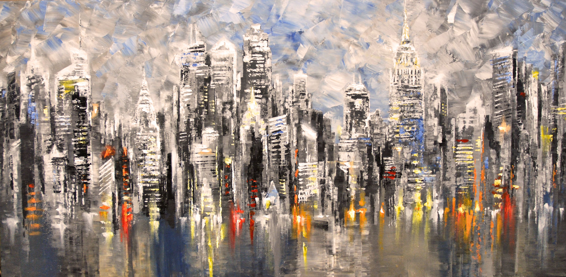 New York City Painting On Canvas at PaintingValley.com | Explore