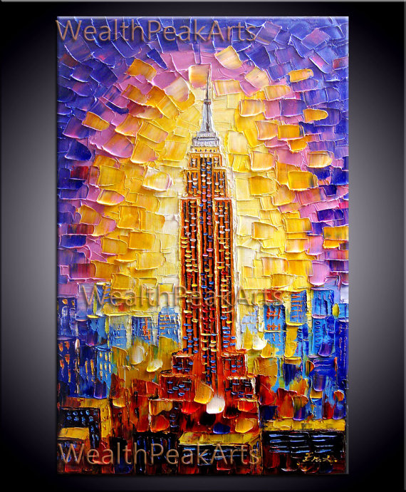 570x690 New York City Impressions In Paintings Avial Blog - New York City Painting On Canvas
