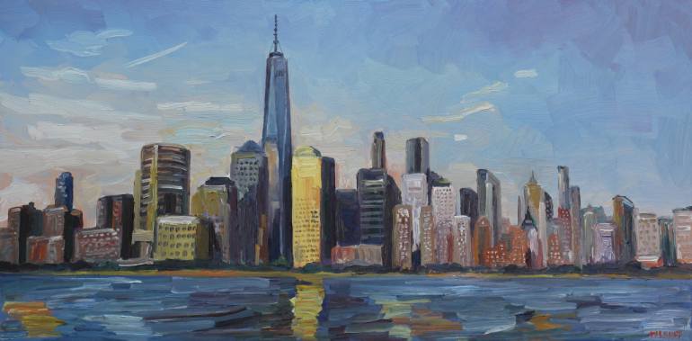 770x379 Saatchi Art New York Skyline Painting By John Kilduff - New York Cityscape Painting