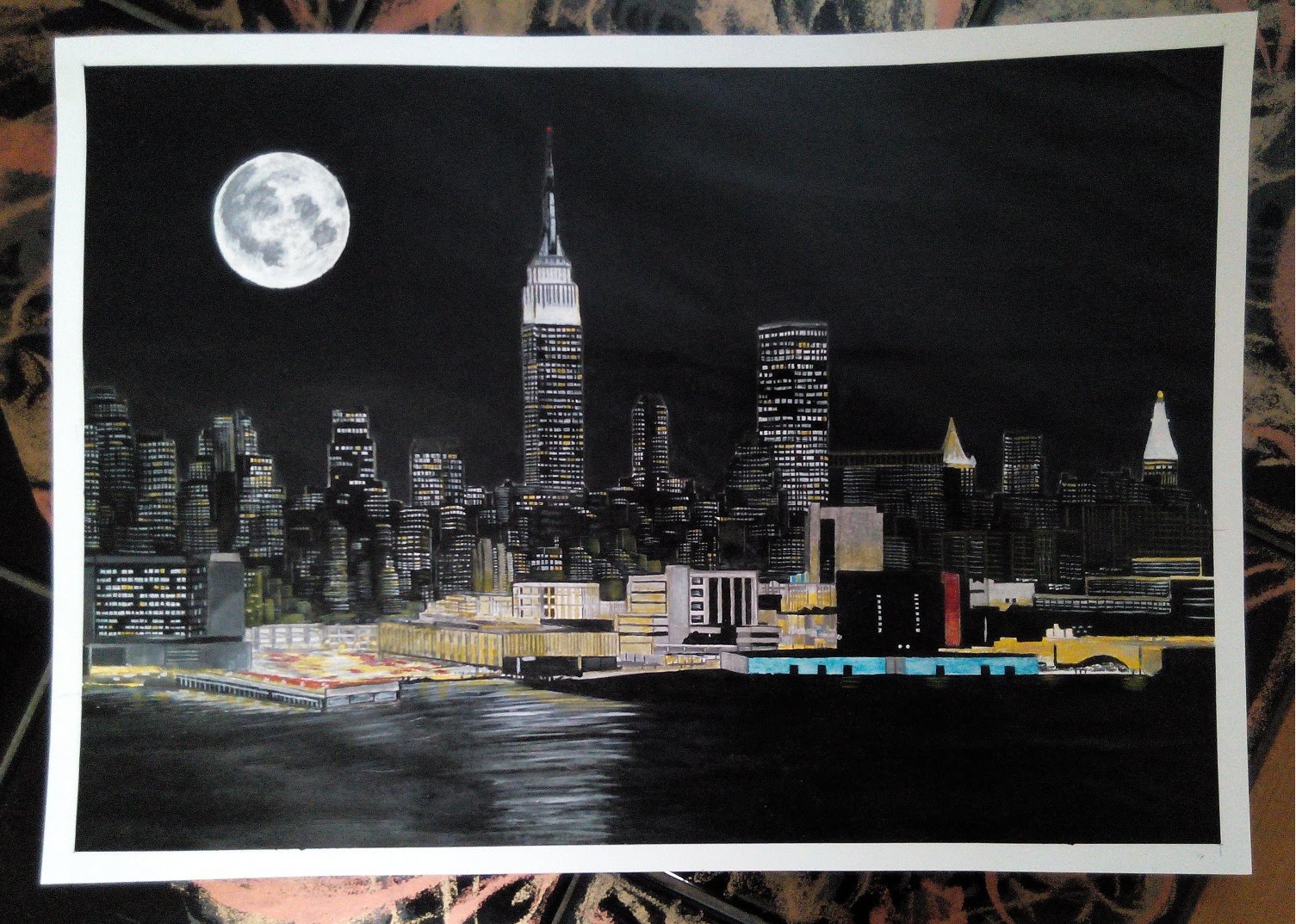 1505x1074 How To Paint A New York - New York Cityscape Painting