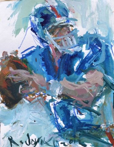 384x495 Nfl Football Painting Featuring New York Giants, Painting By - New York Giants Painting