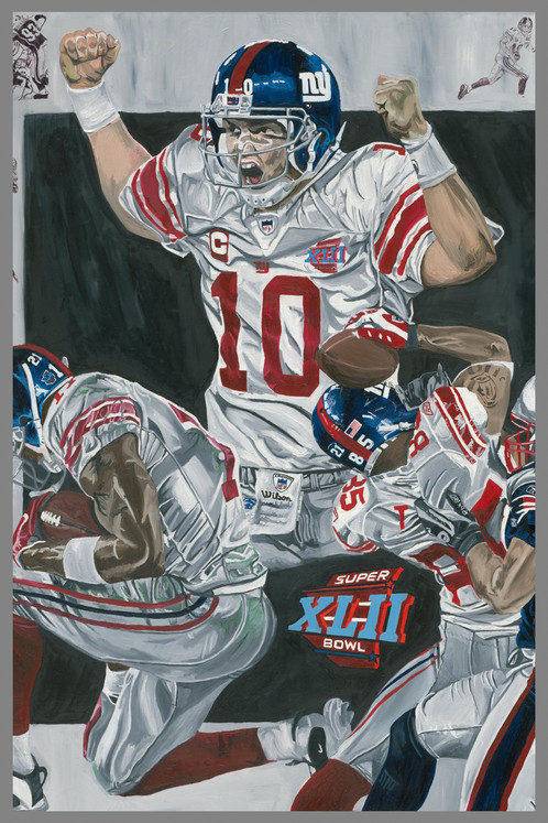 498x747 New York Giants Super Bowl Xlii - New York Giants Painting