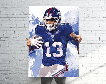340x270 Giants Poster Etsy - New York Giants Painting