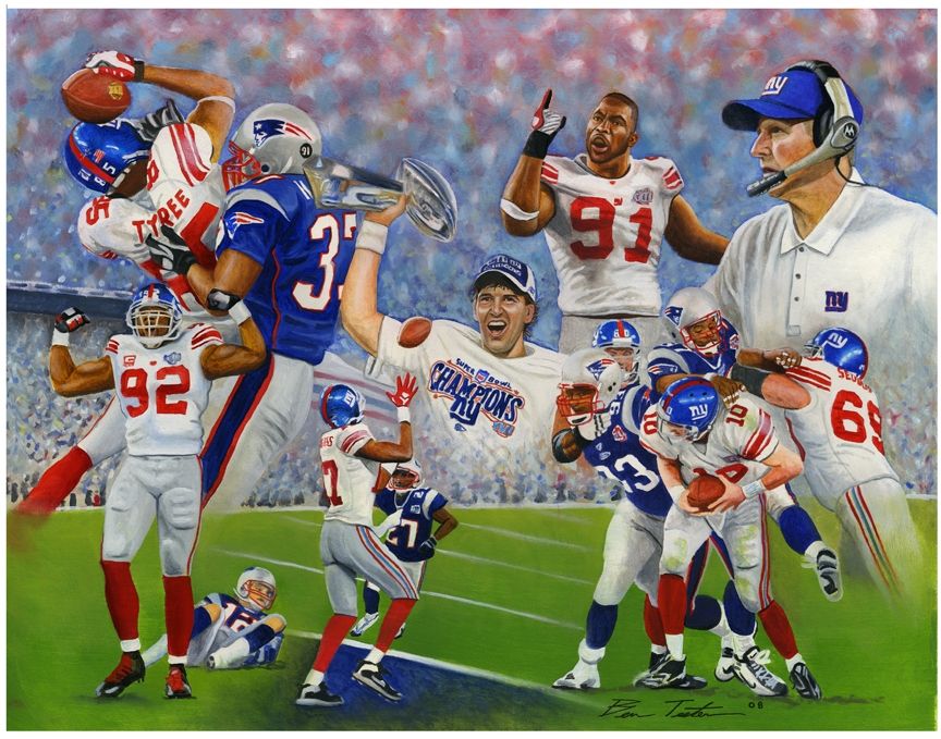 864x679 Lot Detail - New York Giants Painting