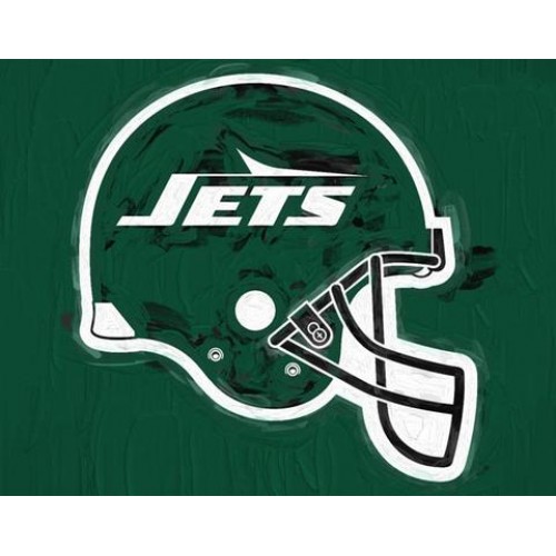 500x500 New York Jets Helmet Sketch For Canvas Painting - New York Jets Painting