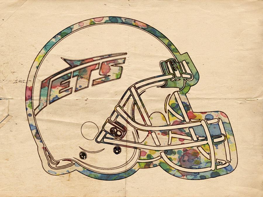 900x675 New York Jets Poster Art Painting By Florian Rodarte - New York Jets Painting