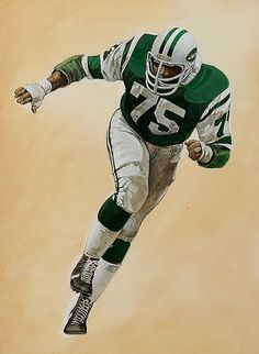 236x322 Richard Todd - New York Jets Painting