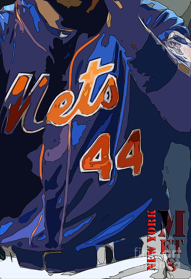 618x900 New York Mets Baseball Team And New Typography Painting By Pablo - New York Mets Painting