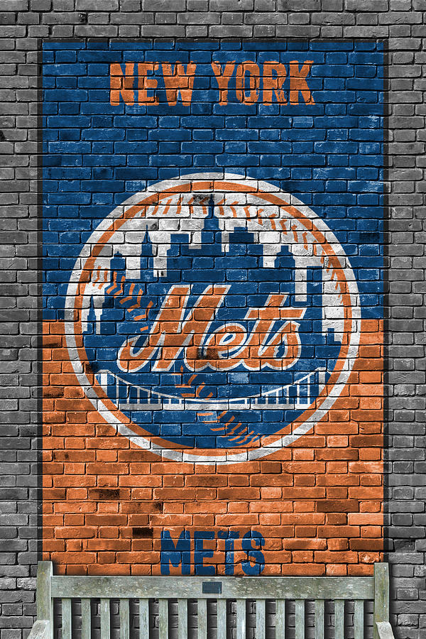 600x900 New York Mets Brick Wall Painting By Joe Hamilton - New York Mets Painting