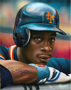 288x366 Darryl Strawberry New York Mets Art Print Picture - New York Mets Painting