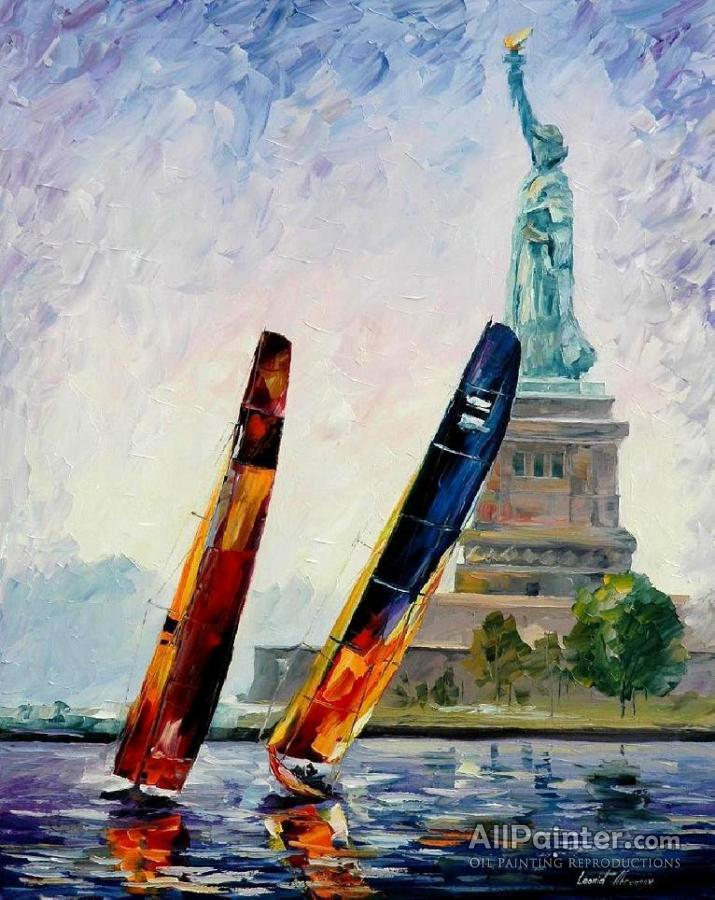 715x900 Leonid Afremov Winds Of New York Oil Painting Reproductions - New York Oil Painting
