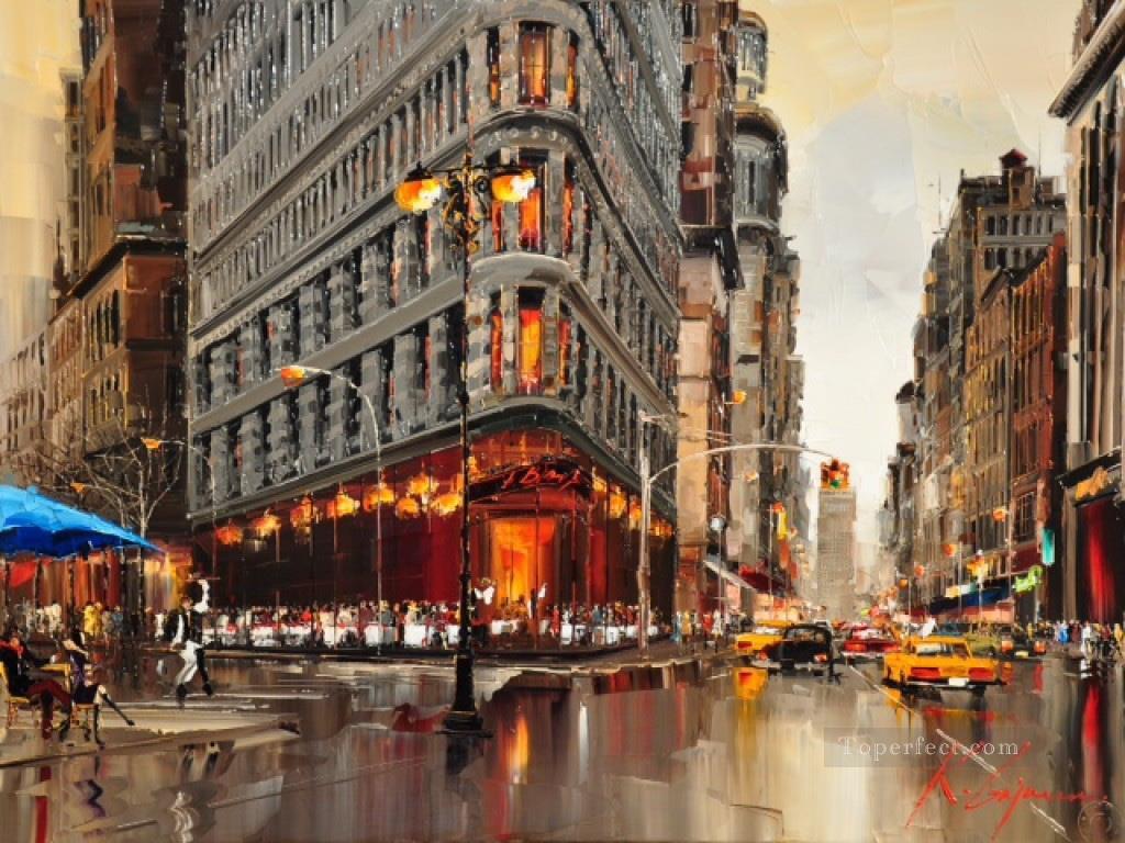 1024x768 New York Kg Cityscapes Painting In Oil For Sale - New York Oil Painting