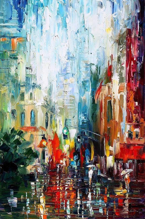 597x900 New York Morning - New York Oil Painting